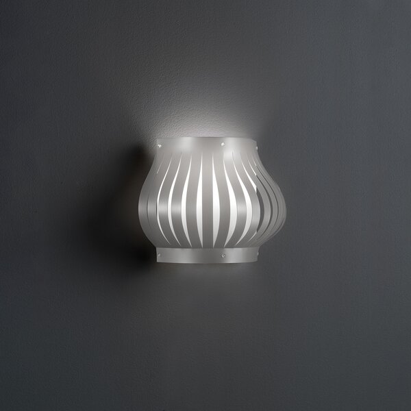 Applique Moderna Helios Polilux ® Argento 1 Luce E27 H25Cm