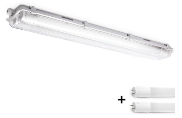 Brilagi -Lampada fluorescente tecnica LED OPTIMA T8 2xG13/9W/230V 4000K IP65 67,5 cm