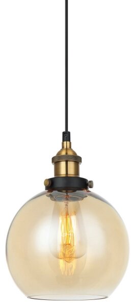 ITALUX MDM-4330/1 GD+AMB - Lampadario a sospensione con filo CARDENA 1xE27/40W/230V