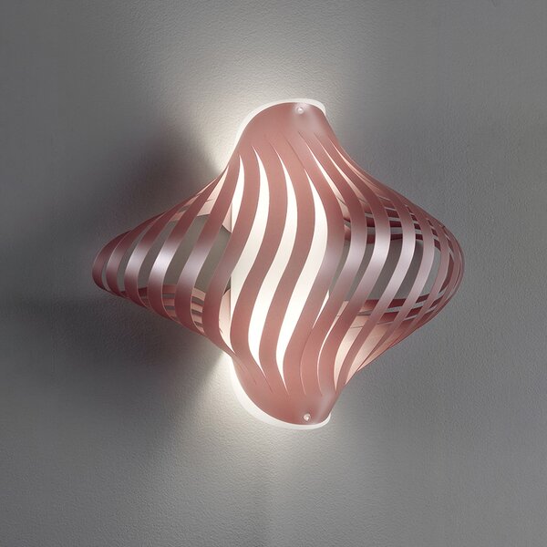 Applique Moderna Helios Polilux ® Pink Metal 1 Luce E27