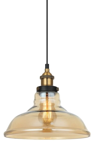 ITALUX MDM-2381/1 GD+AMB - Lampadario HUBERT 1xE27/40W/230V su cavo