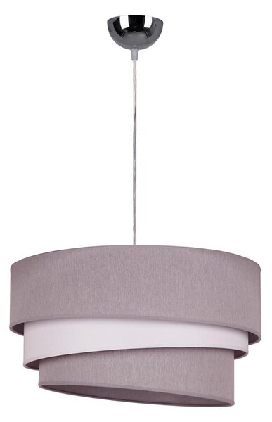 Duolla - Lampadario a sospensione con filo TRIO 1xE27/40W/230V diametro 45 cm grigio/bianco