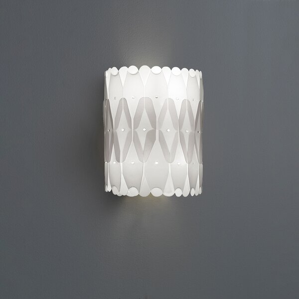 Applique Moderna Amanda Polilux ® Bianco 1 Luce E27