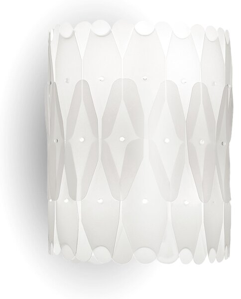 Applique Moderna Amanda Polilux ® Bianco 1 Luce E27