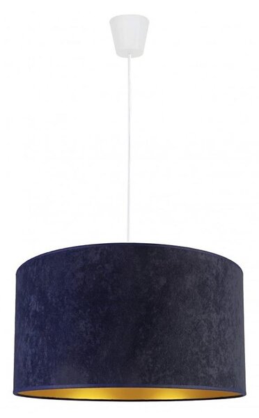 Duolla - Lampadario a sospensione con filo ROLLER 1xE27/40W/230V diametro 40 cm blu