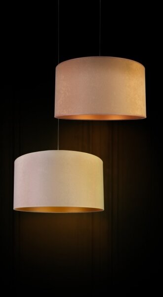 Duolla - Lampadario a sospensione con filo ROLLER 1xE27/40W/230V diametro 40 cm beige
