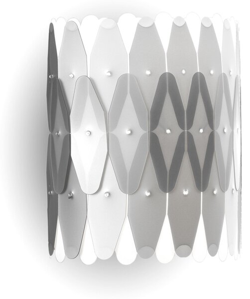 Applique Moderna Amanda Polilux ® Argento 1 Luce E27
