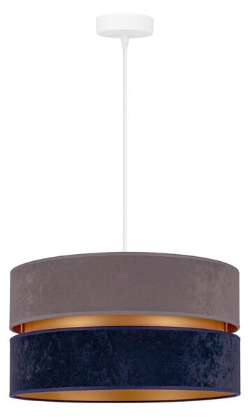 Duolla - Lampadario a sospensione con filo DUO 1xE27/15W/230V diametro 40 cm blu