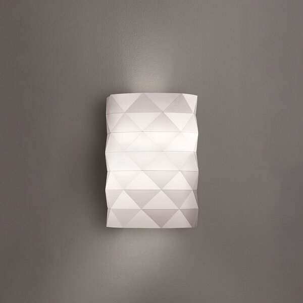Applique Moderna Prisma Polilux ® Bianco 1 Luce E27