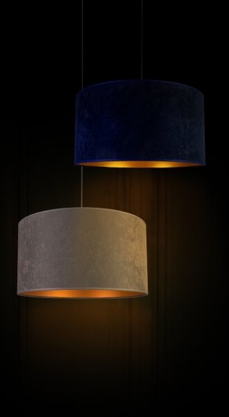 Duolla - Lampadario a sospensione con filo ROLLER 1xE27/40W/230V diametro 40 cm grigio
