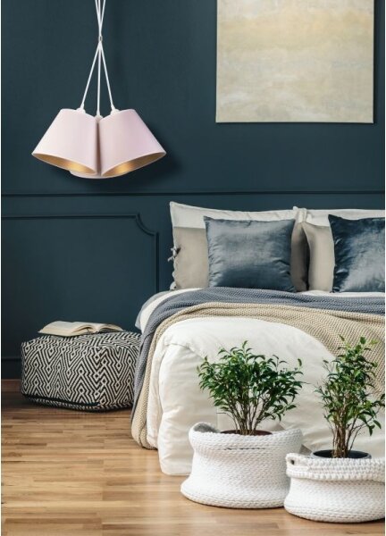 Duolla - Lampadario a sospensione con filo TWIGGY 3xE27/40W/230V diametro 60 cm bianco