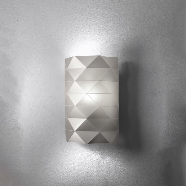 Applique Moderna Prisma Polilux ® Argento 1 Luce E27