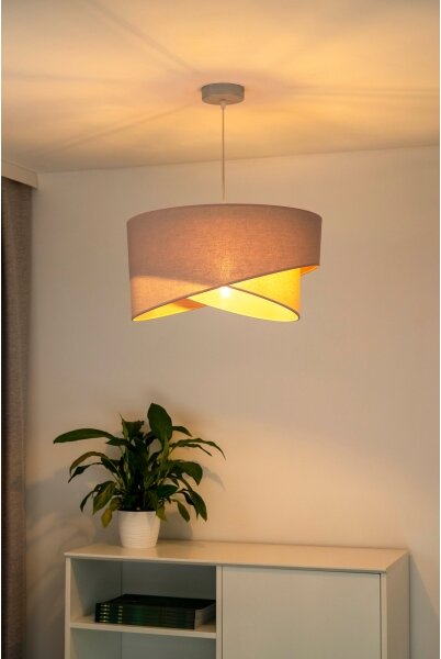 Duolla - Lampadario a sospensione con filo CELLO 1xE27/40W/230V diametro 45 cm rosa