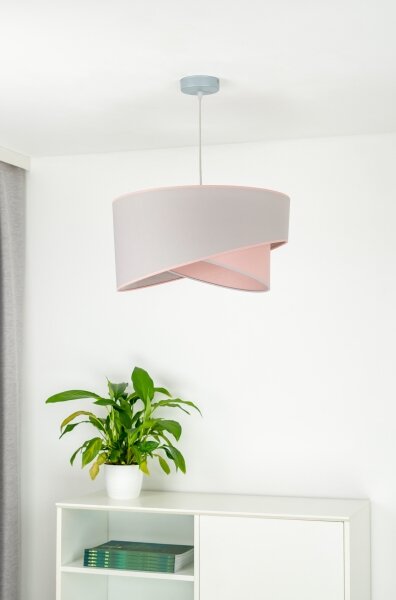 Duolla - Lampadario a sospensione con filo CELLO 1xE27/40W/230V diametro 45 cm rosa