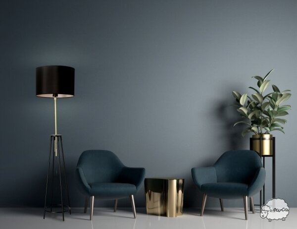 Lampada con piedistallo TEGOLA 1xE27/60W/230V nero/oro