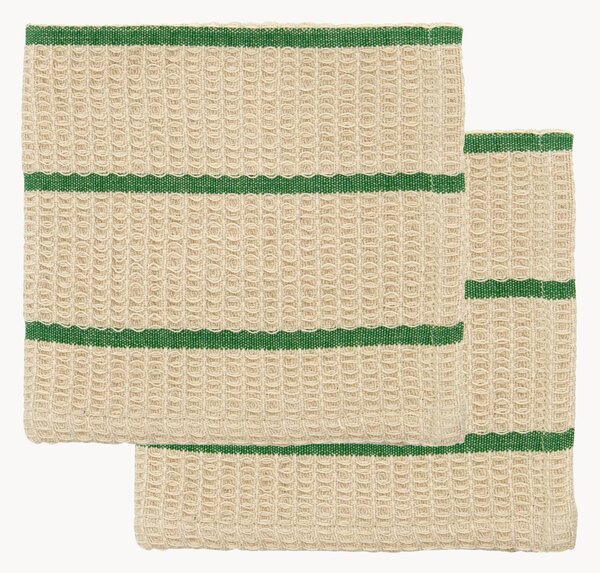 Set di 2 strofinacci in cotone Rena