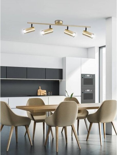 Faretto COLLY 4xGU10/15W/230V oro