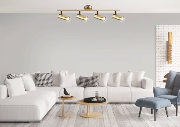 Faretto COLLY 4xGU10/15W/230V oro