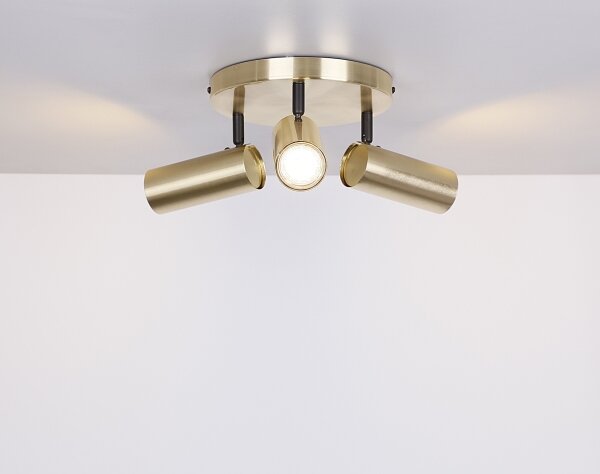 Faretto COLLY 3xGU10/15W/230V oro