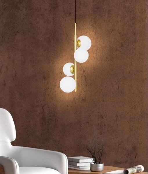 Lampadario a sospensione con filo CORDEL 4xG9/20W/230V oro