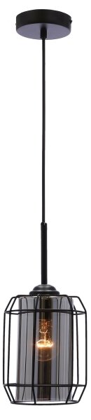 Lampadario a sospensione con filo JONERA 1xE27/40W/230V nero