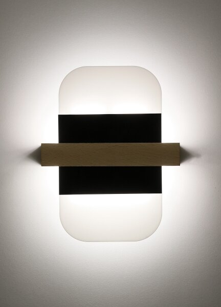 Applique a LED APRIL LED/6W/230V bianco/nero