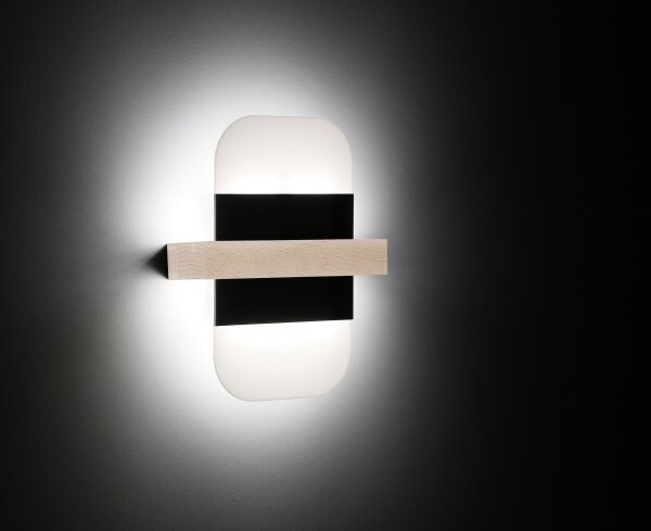 Applique a LED APRIL LED/6W/230V bianco/nero