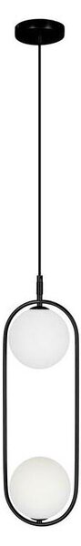 Lampadario a sospensione con filo CORDEL 2xG9/28W/230V nero