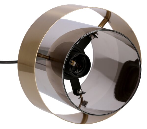 Lampadario a sospensione con filo SPIEGA 3xE27/60W/230V oro/nero