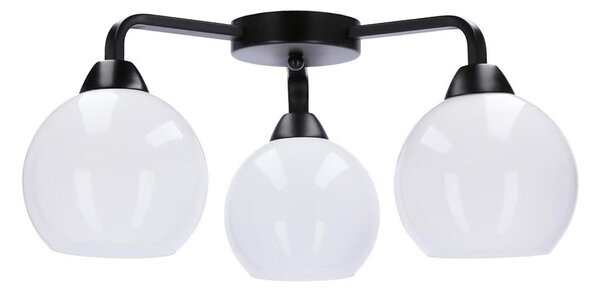 Lampadario a plafone CALDERA 3xE27/60W/230V nero
