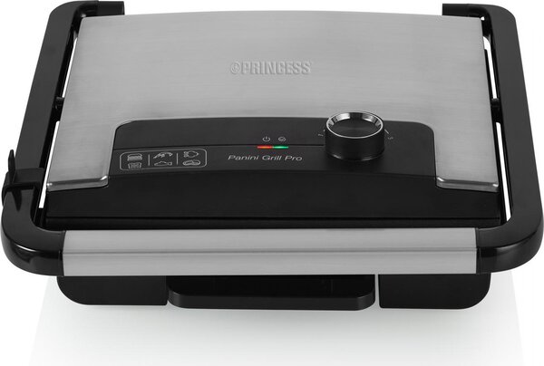 PRINCESS Piastra per Panini Grill Pro Potenza 2000 Watt 230 C colore Inox - 01.112425.01.001