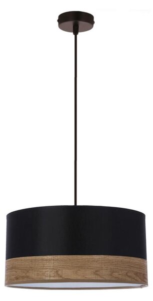 Lampadario a sospensione con filo PORTO 1xE27/60W/230V nero/marrone