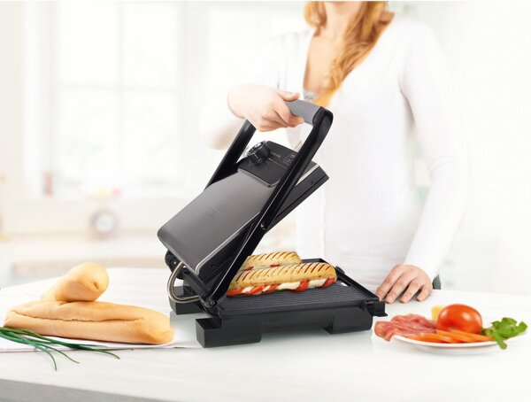 PRINCESS Piastra per Panini Grill Pro Potenza 2000 Watt 230 C colore Inox - 01.112425.01.001