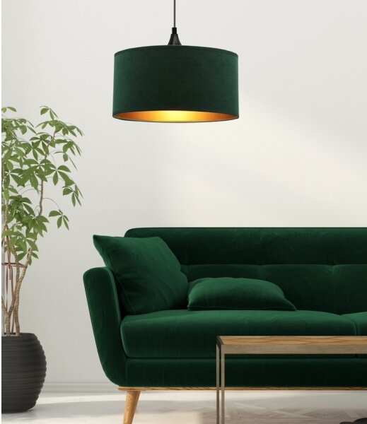 Lampadario a sospensione con filo MALOTO 1xE27/60W/230V verde