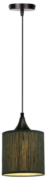 Lampadario a sospensione con filo PATTI 1xE27/60W/230V diametro 15 cm verde