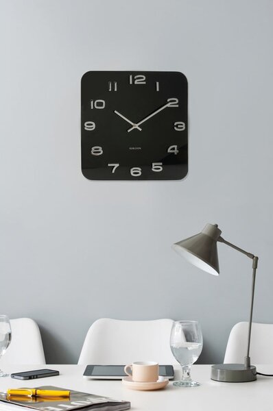 Orologio quadrato nero vintage - Karlsson