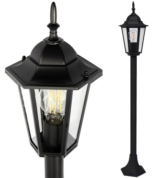 Lampada da esterno 1xE27/20W/230V IP43 96,5 cm nero