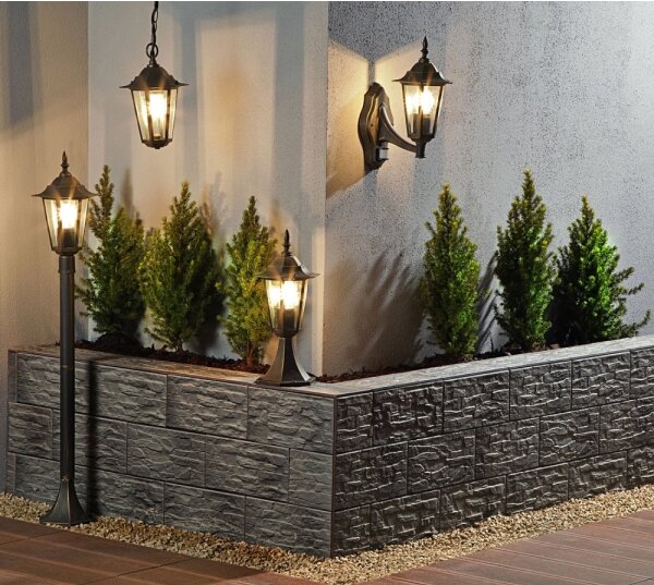 Lampada da esterno 1xE27/20W/230V IP43 42,5 cm patina