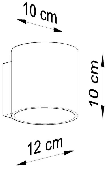 Sollux SL.0566 - Applique ORBIS 1 1xG9/40W/230V antracite