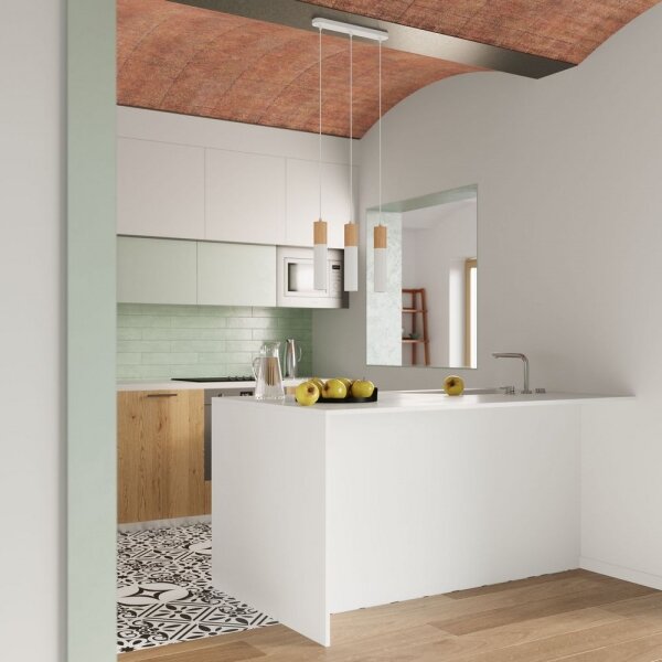 Sollux SL.0631 - Plafoniera PABLO 1xGU10/40W/230V bianco
