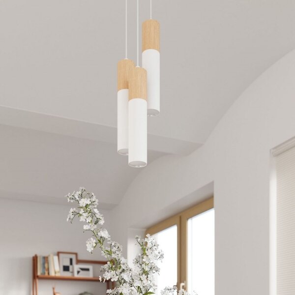 Sollux SL.0631 - Plafoniera PABLO 1xGU10/40W/230V bianco