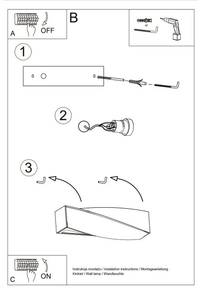 Brilagi - Applique a LED KERRY 1xE27/7,5W/230V ceramiche/bianco
