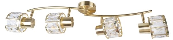 Plafoniera ZAHARA 4xE27/10W/230V dorata