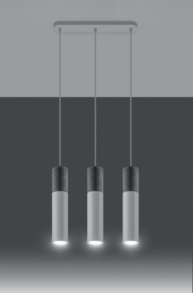 Lampadario a sospensione con filo BORGIO 3xGU10/40W/230V