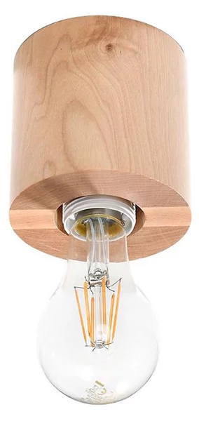 Sollux SL.0672 - Plafoniera SALGADO 1xE27/60W/230V legno