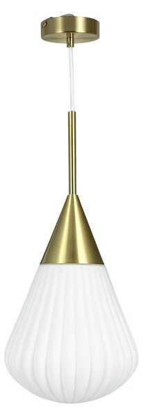Lampada a sospensione Dyberg Larsen, Ballon, dimmerabile, Bianco, Soggiorno, Vetro, Design