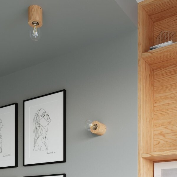 Sollux SL.0674 - Lampada da tavolo SALGADO 1xE27/60W/230V legno