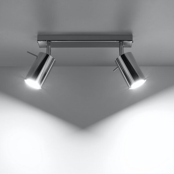 Sollux SL.0728 - Faretto RING 2xGU10/10W/230V