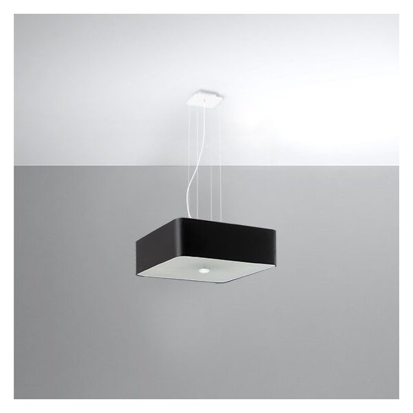 Sollux SL.0774 - Lampadario su filo LOKKO 5xE27/60W/230V 45 cm nero