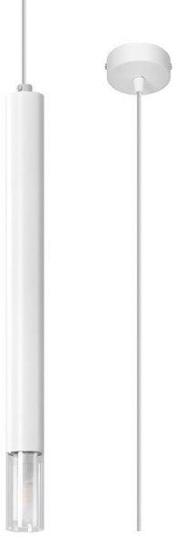 Sollux SL.0957 -Lampadario su corda VIZIER 1xG9/12W/230V bianco